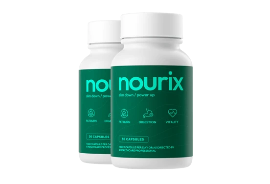 Nourix 60 dagars förbrukning - 2 flaskor naturligt kosttillskott för viktkontroll Sverige bästa erbjudande